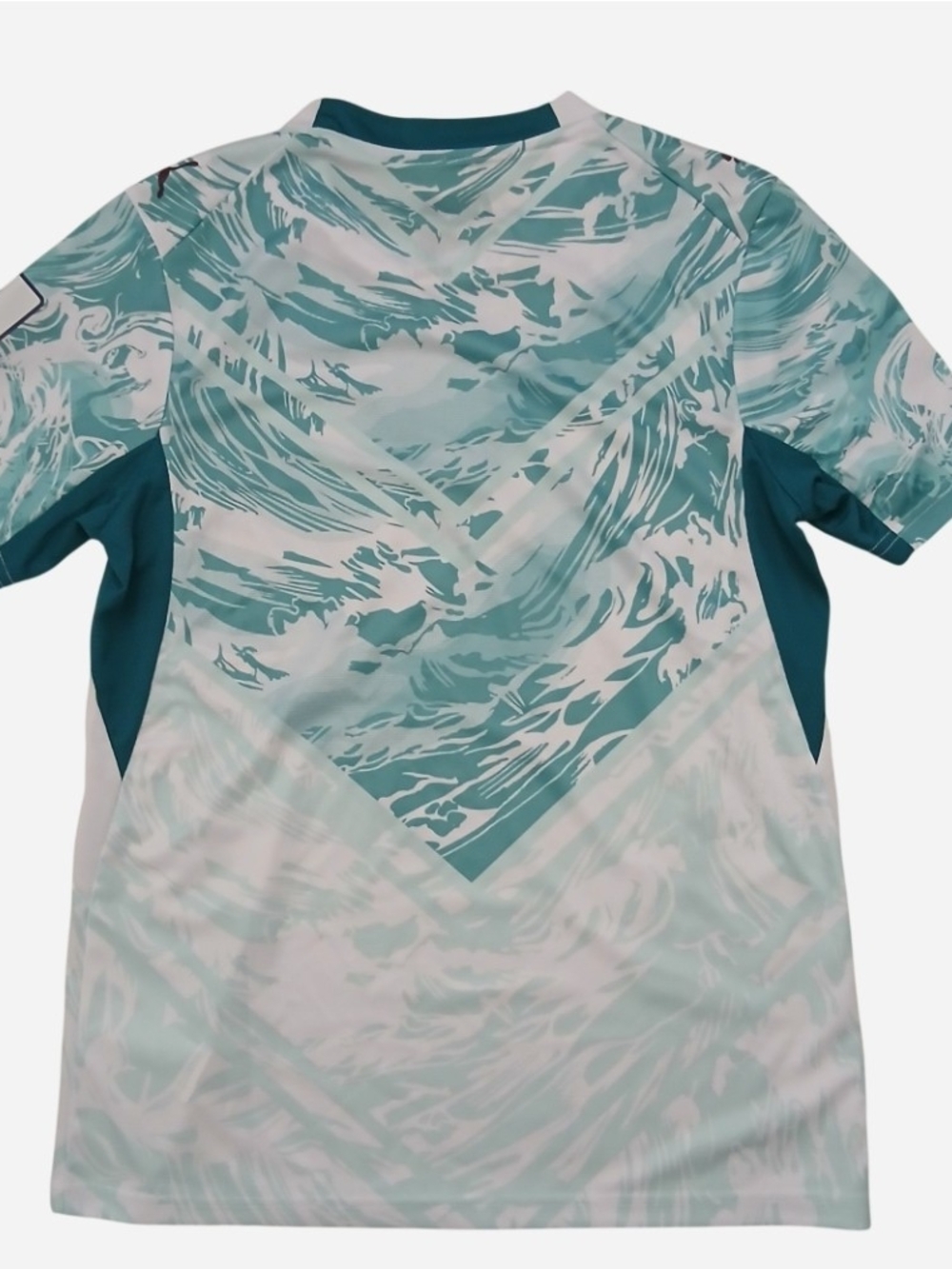 Puma Portugal Light Teal & White Graphic Soccer Jersey - Picture 3 of 4